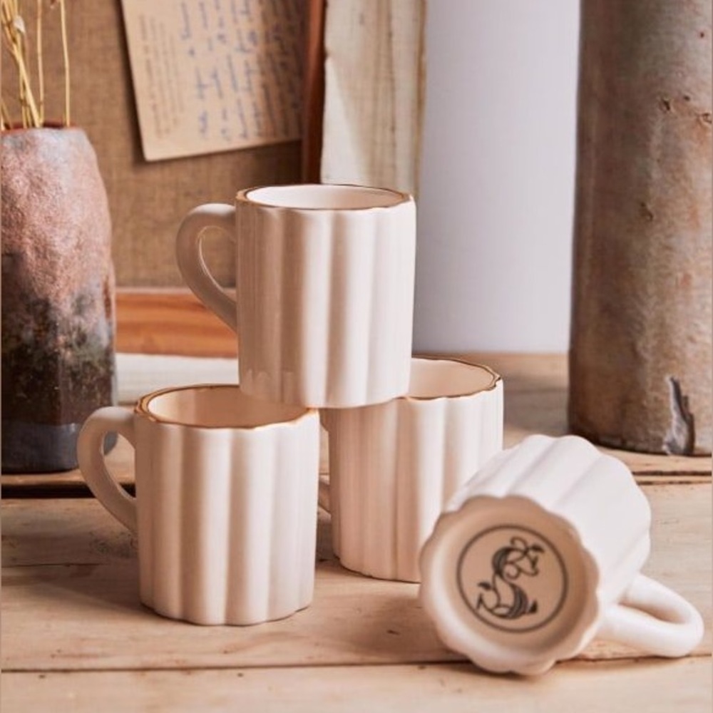 Sezane Espresso Cups set of 4, brand new